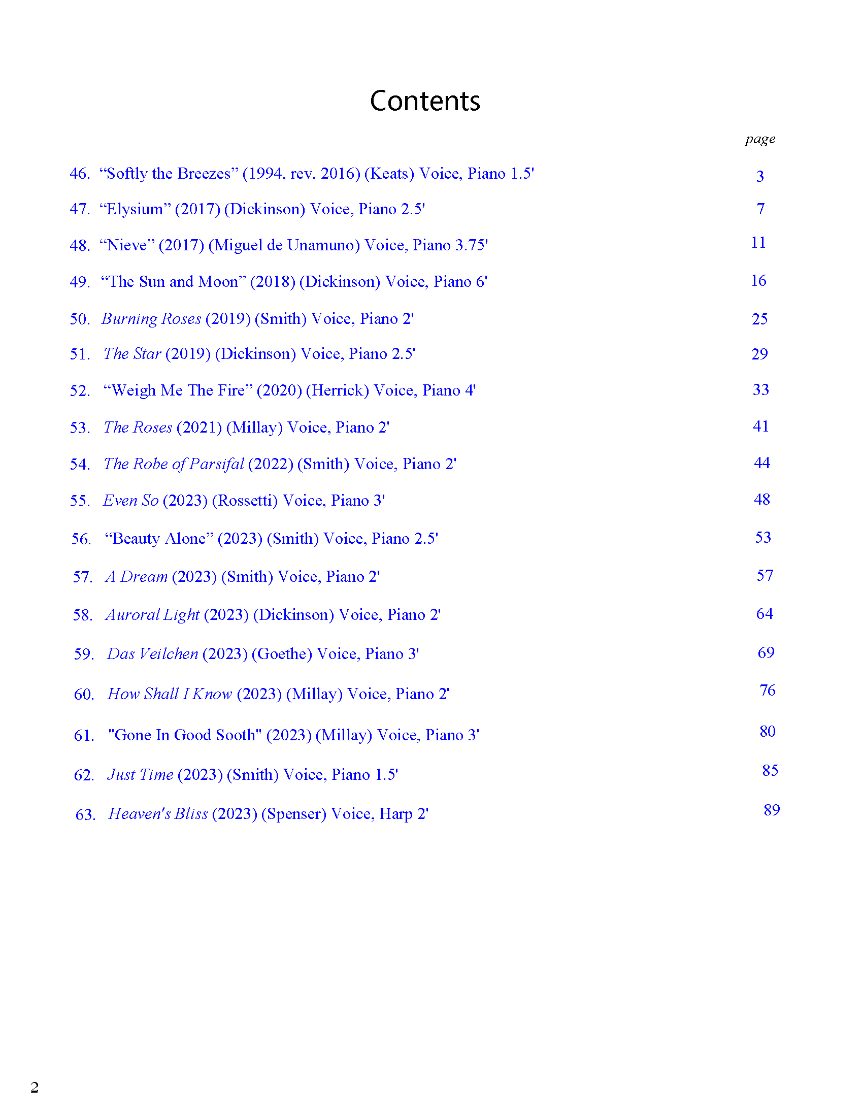 Table of Contents