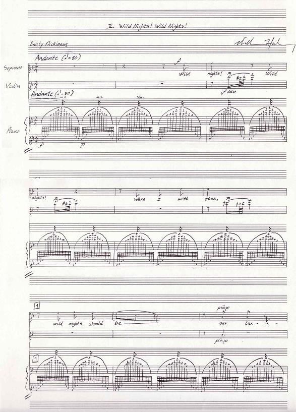 Wild Nights! Wild Nights! first page